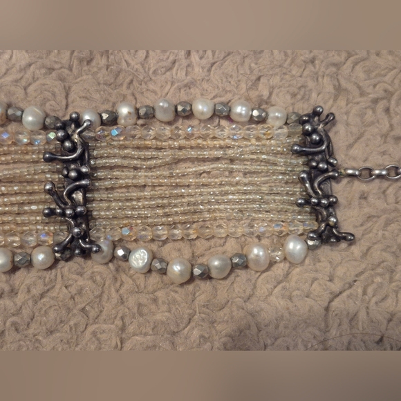 Vintage Edwardian Pearl Beaded Choker Necklace EUC - Picture 10 of 12